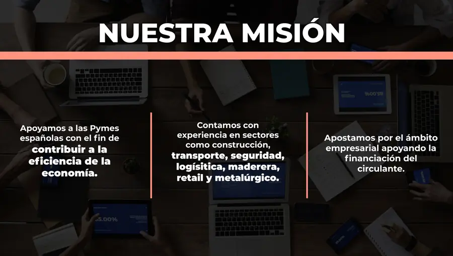 Página del dosier comercial de DGF Descuentos Financieros, imagen 2 de 4
