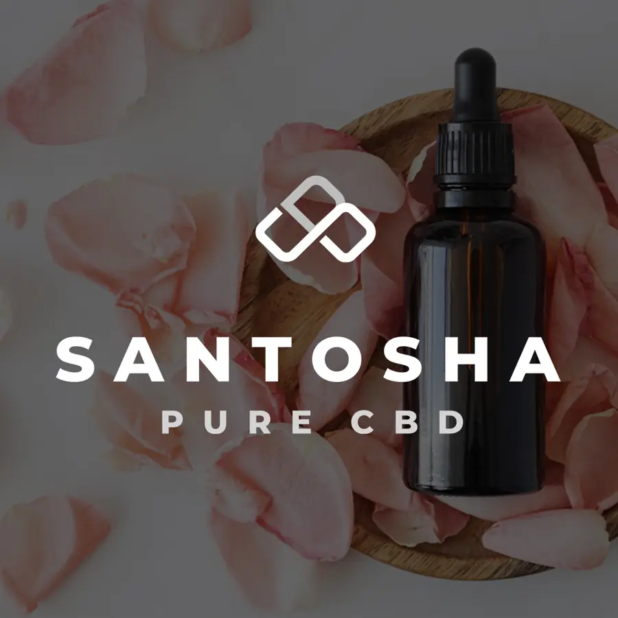 Identidad visual de Santosha CBD, imagen 1 de 5