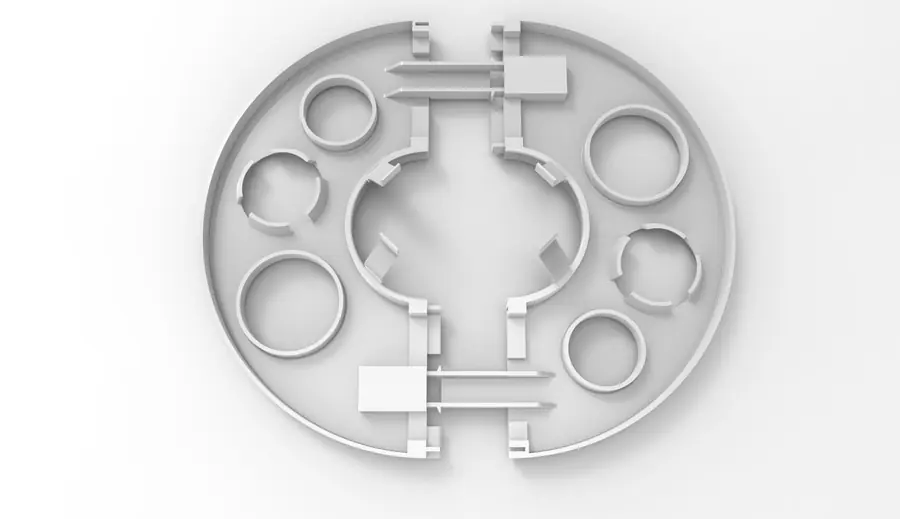 Render del soporte para sombrillas, imagen 3 de 5